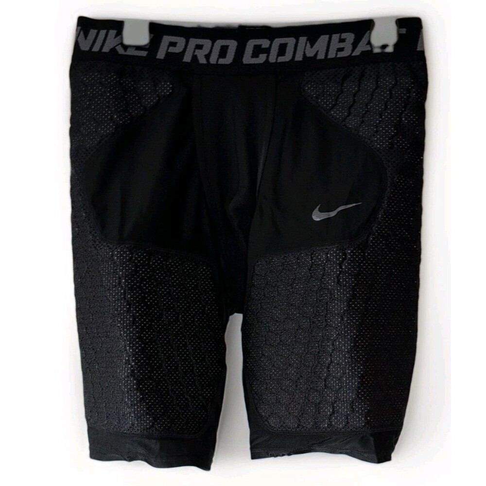 Nike Pro Combat XL Compression Shorts Mens Small Black Padded Football